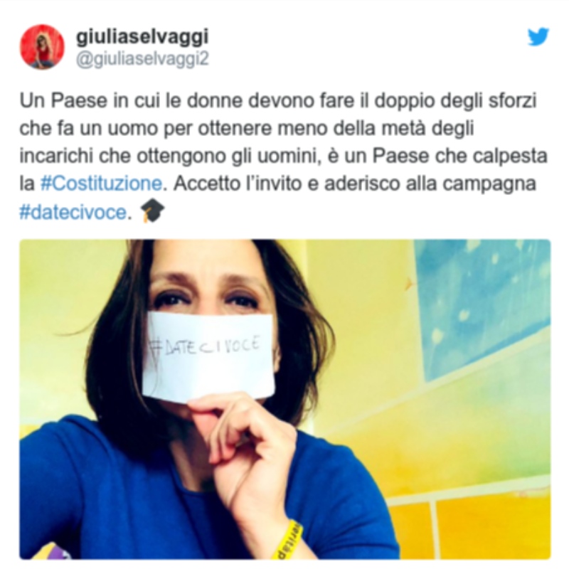 Dateci Voce: ผู้หญิงอิตาลีต้องการเสียงในการต่อสู้ Covid-19