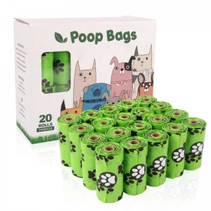 ถุงขยะสัตว์เลี้ยงย่อยสลายได้ทั้งถุง doggie poop bags with dispenser poop bags compostable